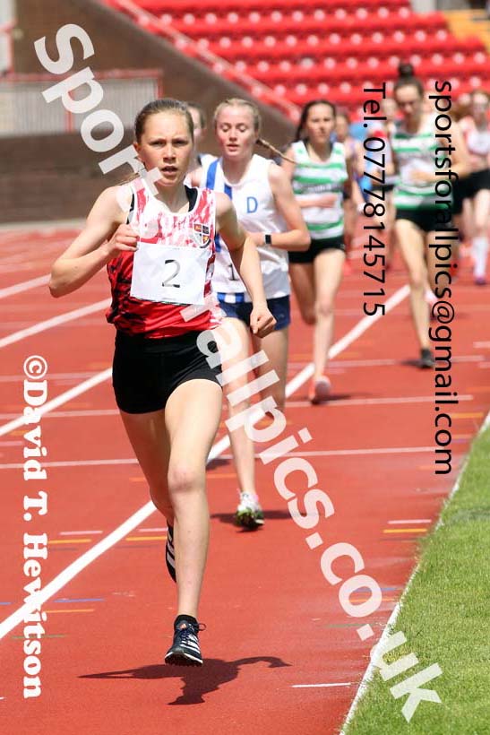 1500 metres, 2021 Northumberland, Durham and Cleveland Schools. Photo: David T. Hewitson/Sports for All Pics